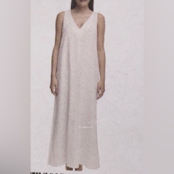 Dkny | Dresses | Vneck Linen Maxi Dressdkny | Poshmark